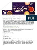The 5 Mother Sauces in French Cuisine & Cooking Recipes
