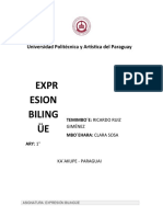 Semana Iv - Ficha - Taller de Escritura II-expresión Bilingue - 1004825666