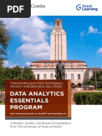 UT-AUSTIN Data-Analytics-Essentials-Online-Course