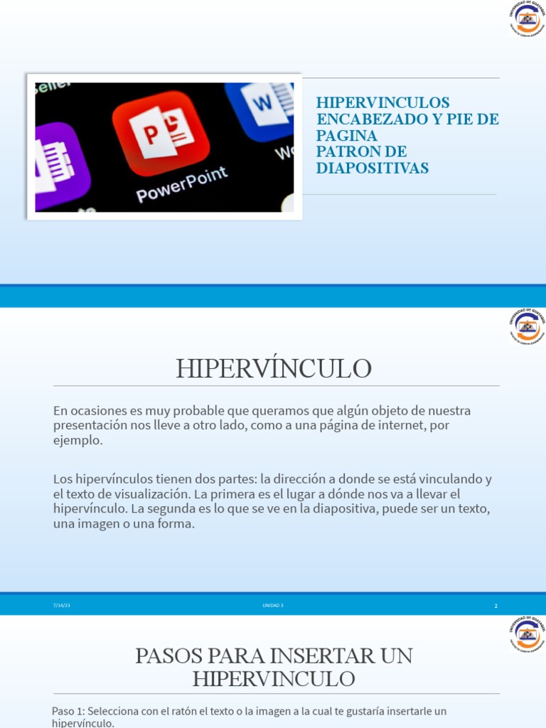 HipervinculoEncabezadopatron de Diapositivas PDF Hipervínculo