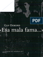 Debord, G. - «Esa mala fama...» [ed. Pepitas de Calabaza, 2011]