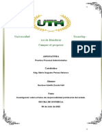 Investigación Sobre El Tema de Responsabilidad Patrimonial Del Estado