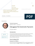 Debugging F110 (Automatic Payment)