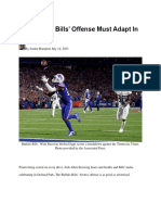 Buffalo Bills Offense Adaption