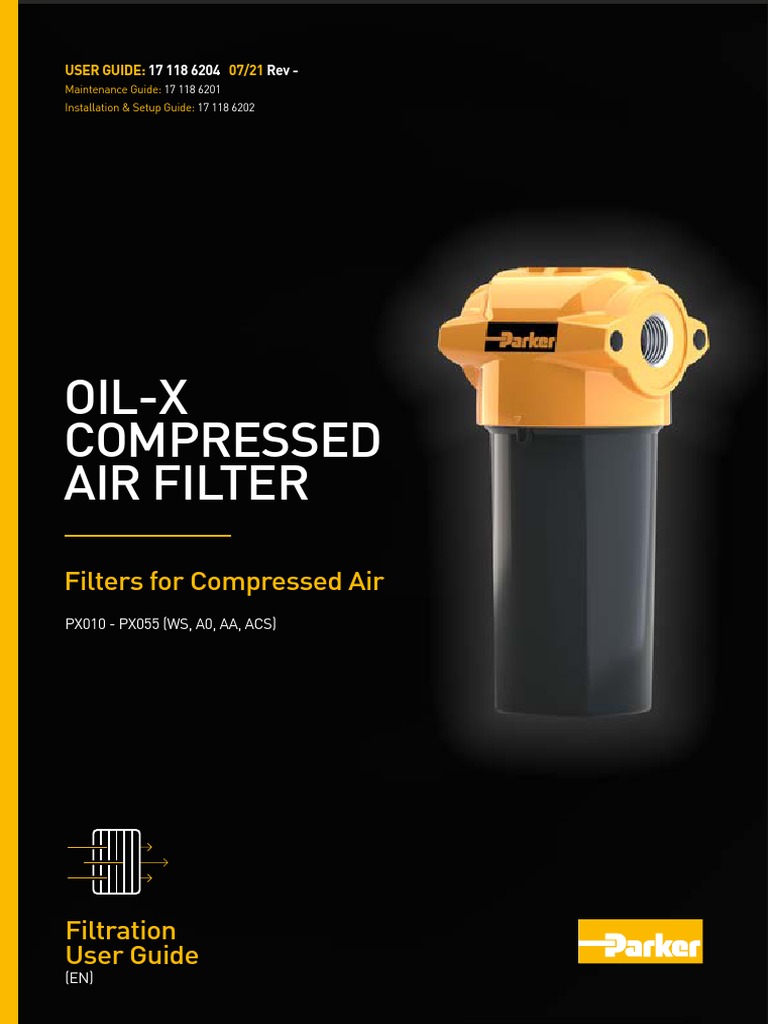 OIL-X Compressed Air Filter Guide | PDF | Adsorption | Filtration