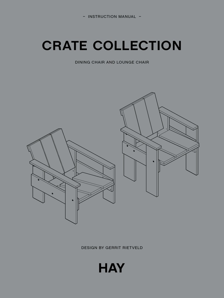 Rietveld Crate Chair Assembly Guide | PDF | Chair | Industrial Processes