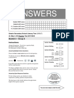 Practice OSSLT ANSWER Booklet 2 Group A