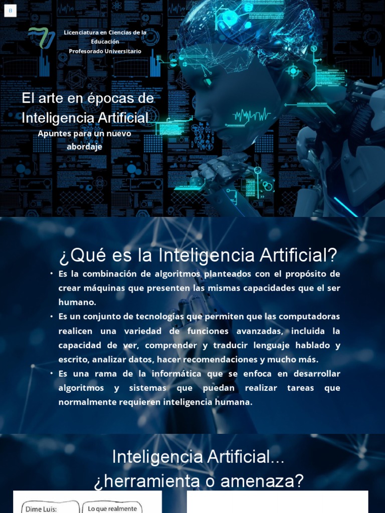 Impacto de la IA en el Arte y Educación | PDF | Inteligencia artificial ...