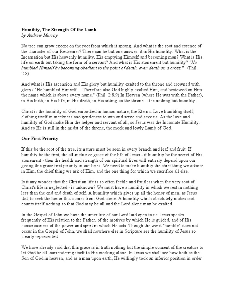 Humility: Christ's Core Teaching | PDF | Humility | Disciple (Christianity)