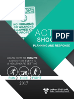2017 Active Shooter Planning and Response in A Healthcare Setting