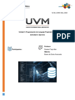 12 de Junio Del 2023: Unidad 3. Programación de Lenguaje Propietario (PL) Actividad 4. Ejercicio