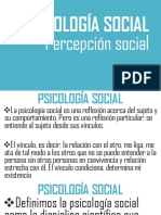 Psicología Social Percepcion Social