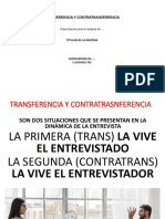 Transferencia y Contra Tranferencia