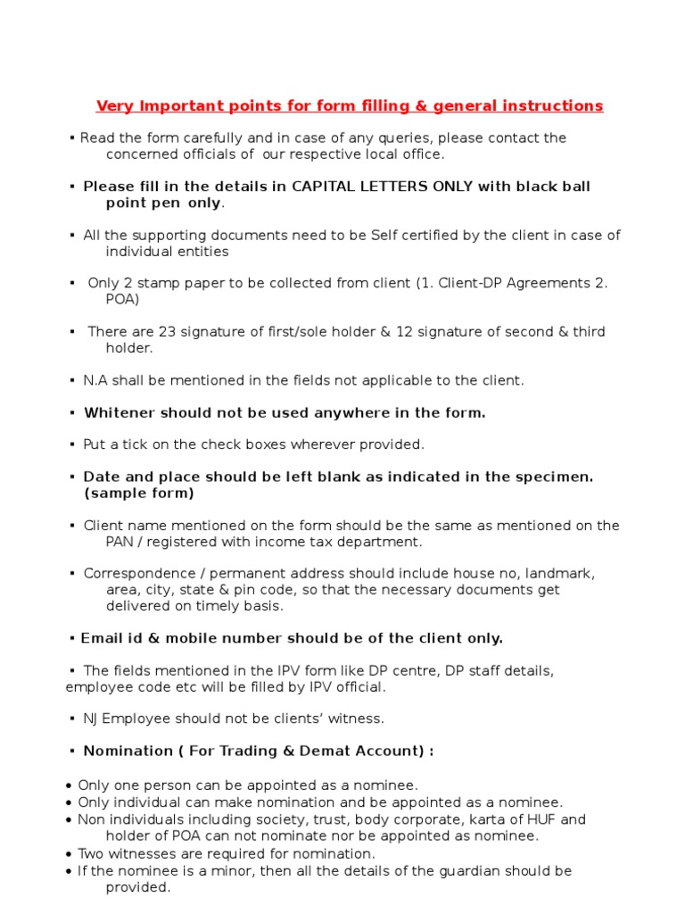 Form Filling Guide for Clients | PDF | Cheque | Government