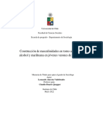 Construccion de Masculinidades en Torno Al Consumo de Alcohol