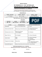 Daftar Kegiatan Musholla