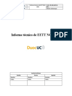 Informe Técnico de EETT en Base A La Norma Chilena 1156