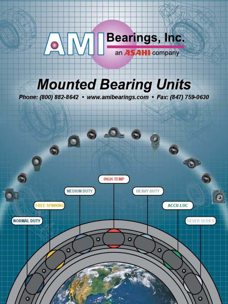 Ami Mounted Bearing Unit Full Catalog PDF Bearing (Mechanical