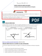 Trigonometría. Sentido de Medición de Ángulos