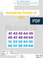 Numeros Hasta El 60 - Aritmetica