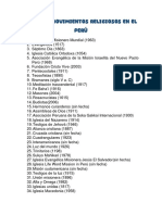 Sectas y Movimientos Religiosos en El Perú