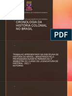 Cronologia Da História Colonial No Brasil