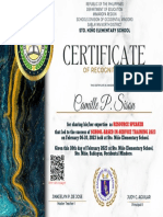 (Bulk) Certificate of Appreciation Gold With Marble With A Medal For 1st Place (29.7 × 21 CM)