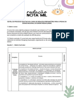 Edital Do Processo Seletivo Do Curso Redação Notal Mil 2023