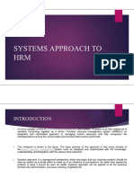 System Approach To HRM