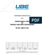 UBE-D-202 - Inspection & Test of Pressure Vessel and Heat Exchanger