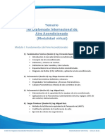 Temario. DIPLOMADO INTERNACIONAL DE A.A Docentes y Fechas