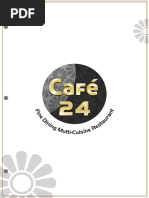 Cafe 24 Menu