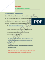 Law of Chemical Combinations