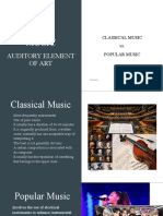 Auditory Elements of Art