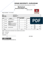 Student Marks Card