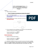 Chapitre 6 - AE N°1 - 2 Parties - Correction - Mesurer Une Tension