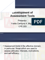 Development of Assessment Tools