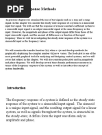 Frequency Response Analysis and Bode Plot
