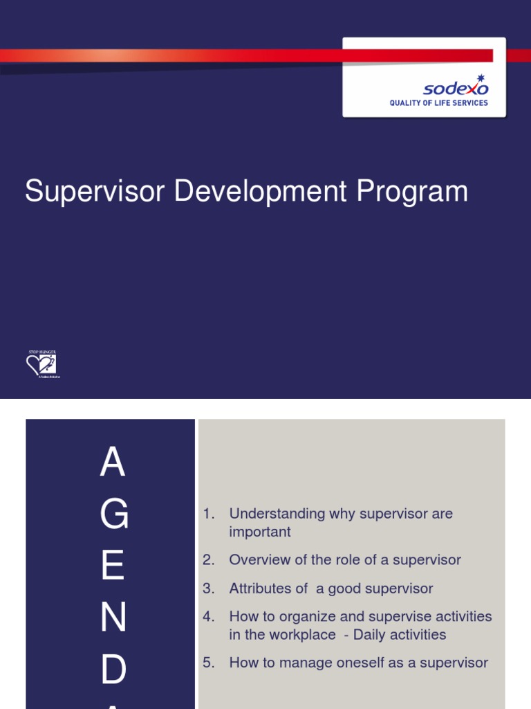 Supervisor Development Program Agenda | PDF | Communication | Supervisor