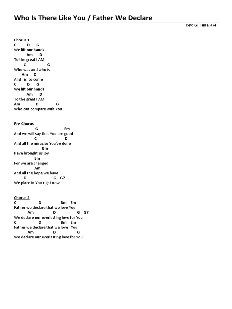 Father We Declare That We Love You Lyrics