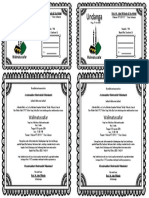 Undangan Walimatussafar Berwarna A4 Jadi 2 Undangan
