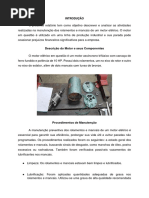 Relatorio Manutenção Mecânica IFPB - JEAN E DAVI