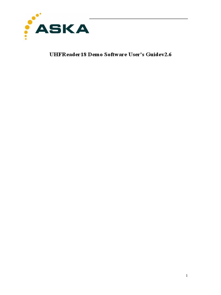 UHFReader18 Demo Software Guide v2.6 | PDF | Network Socket | Computer ...