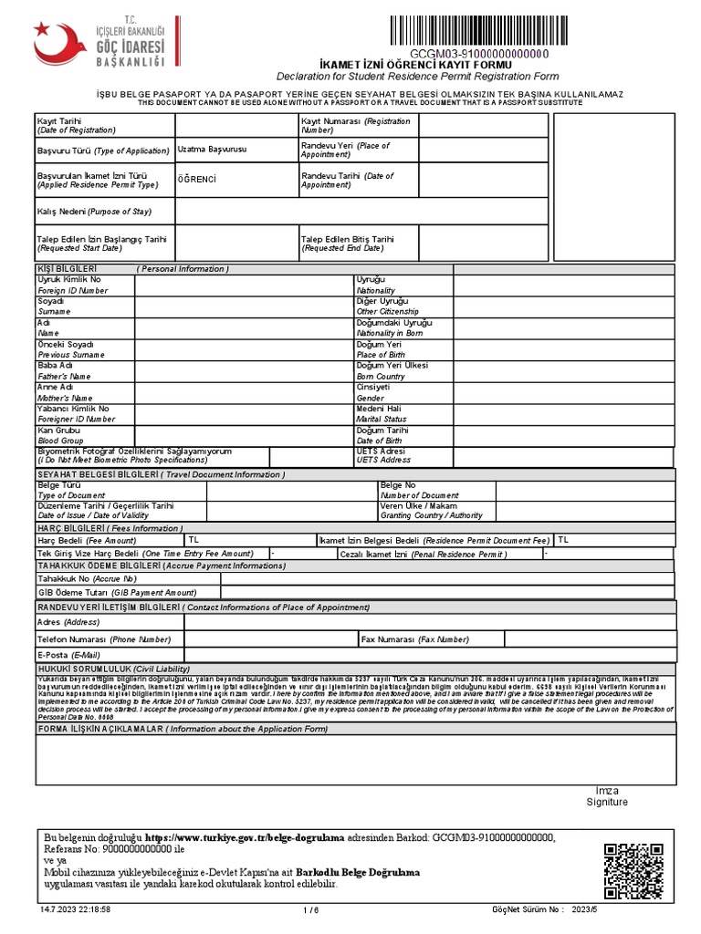 Basvuru formu bos pdf