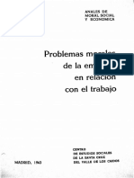Problemas Morales de La Empresa en Relacion Con El Trabajo - 1963