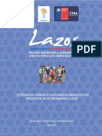 Estudio de Genero y Factores de Riesgo Socio Delictual Del Programa Lazos