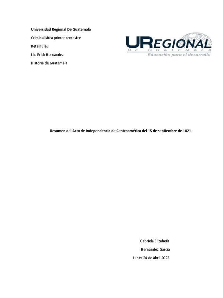 Historia de Guatemala PDF