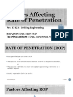 Factors Affecting Rate of Penetration
