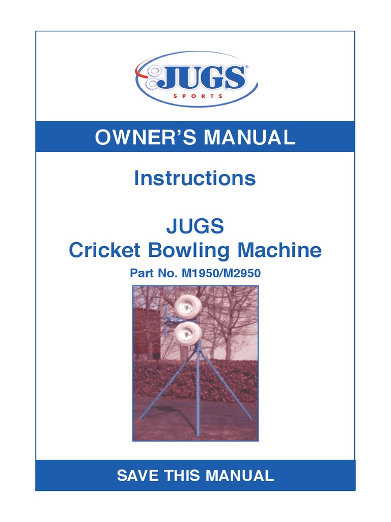 Jugs Cricket Instructions PDF Bowling (Cricket) Electrical