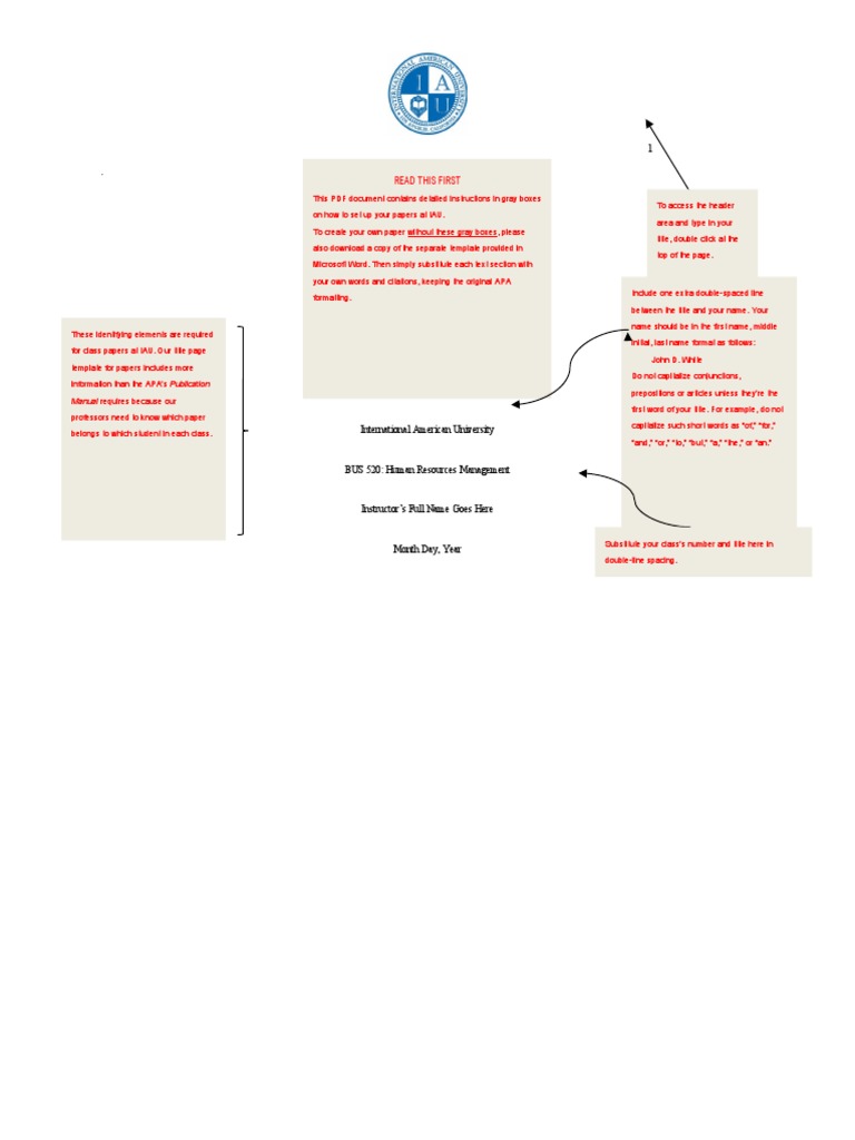Apa Acd Template Apa 7ed Paper Pdf Paragraph Citation
